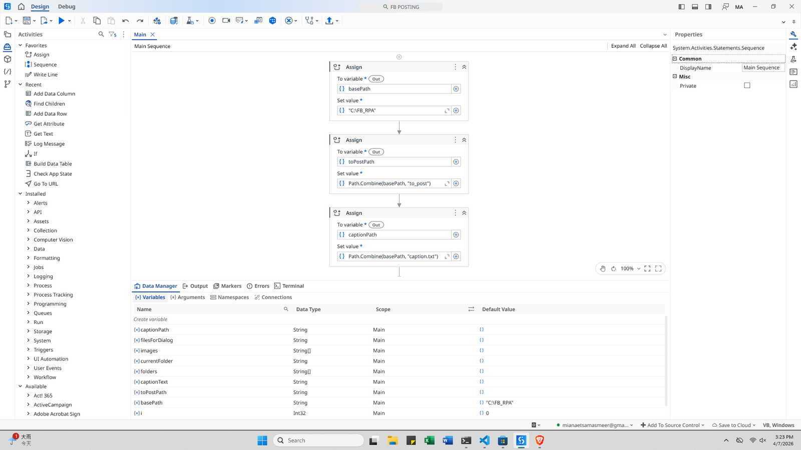 Automation workflow dashboard